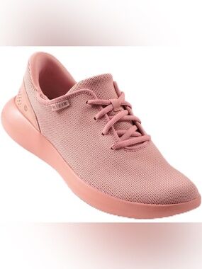 Kizik Women’s Used Pink Mesh Lace-Up Hands Free Slip On Madrid Athletic Sneaker